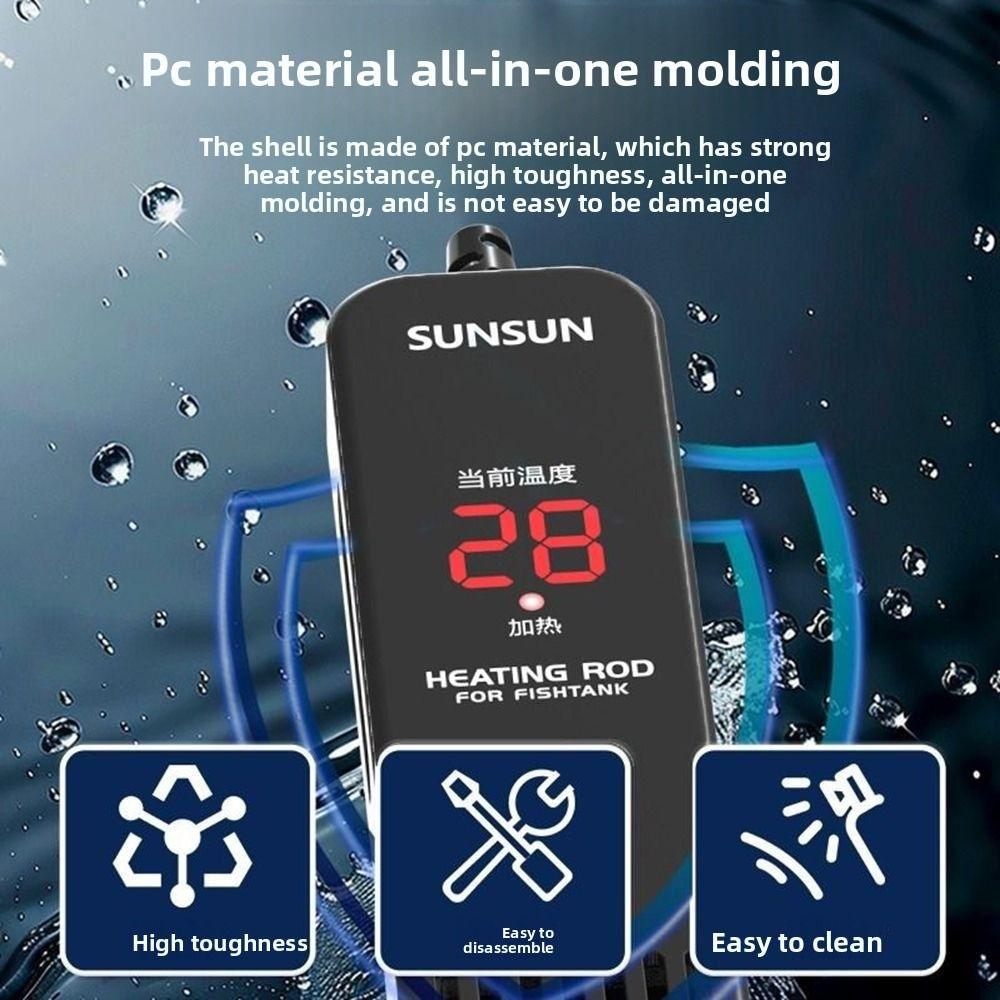 20-35°C Fish Tank Heating Rod LCD Display Digital Aquarium Water Heater  Aquarium Supplies