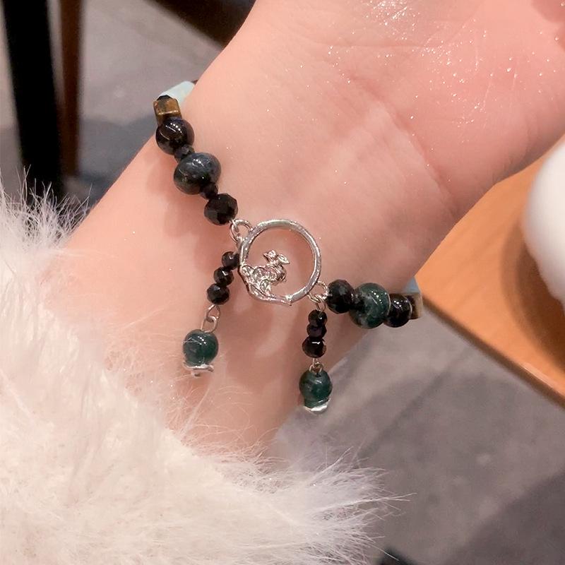 Jade Rabbit Bracelet: Chinese & Tibetan Friendship Jewelry for Women