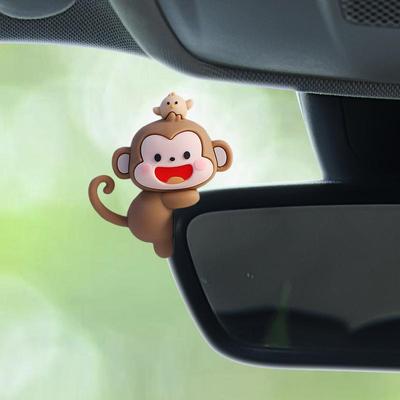 Cartoon Affen Ornament Auto Mittelkonsole Navigationsbildschirm Schöne Affenpuppe Automotive Armaturenbrett Innenraumzubehör