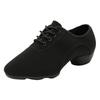 Latin Dance Shoes Female Adult Soft-soled Teacher Shoes Autumn Oxford Cloth Mesh Men and Women Dancing Shoes
