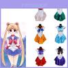 Vestido Estilo Sailor Moon Deslumbrante Com Acabamento Exquisito Para Cosplay de Halloween