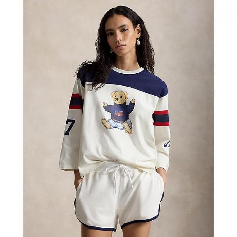 Polo Ralph Lauren Women S Cotton jerSey Tee Polo Bear  Wmpoknincu21290100 S
