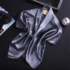 90cm Solid Colors Neckerchief Hijab Scarf For Women Soft Satin Headband Hair Scarves Female Square Shawls Head Scarfs For Ladies