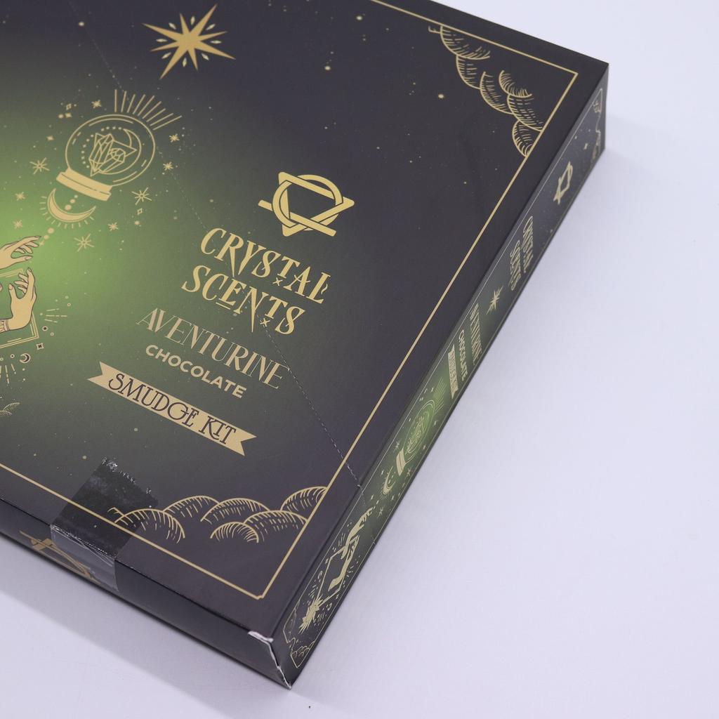 6x Aventurine Crystal Scents Smudge Incense – Chocolate