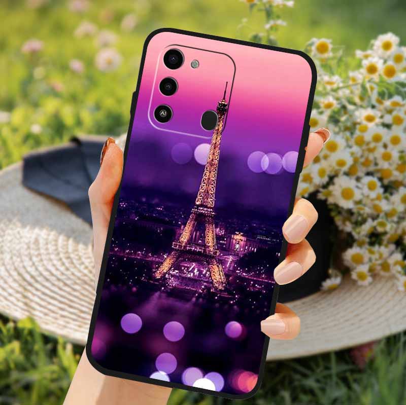 For Tecno Spark GO 2022 Case 2024 Cat Cartoon Soft TPU Silicone Phone Case For Tecno Spark 8C Cover Protective Spark8C KG5k KG5j