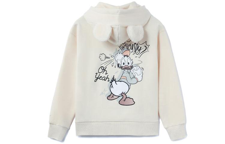 Li Ning X Disney Sweatshirts Women s Beige Hooded Thickened Regular AWDR690-7 S