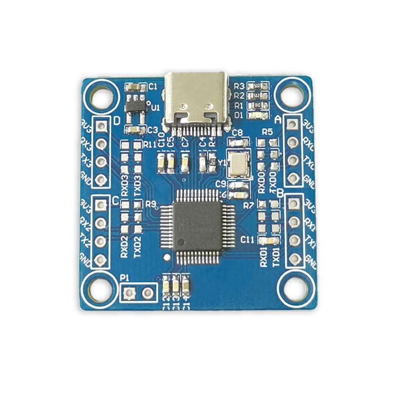 CH9344 USB to 4-Channel TTL 4-Channel USB to Serial Downloader UART Transceiver