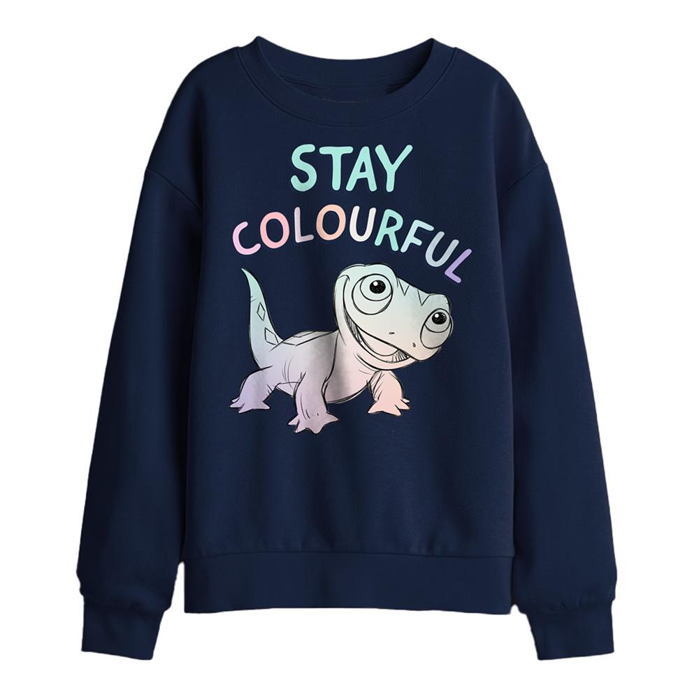 Frozen Childrens/Kids Stay Colourful Bruni The Fire Spirit Sweatshirt