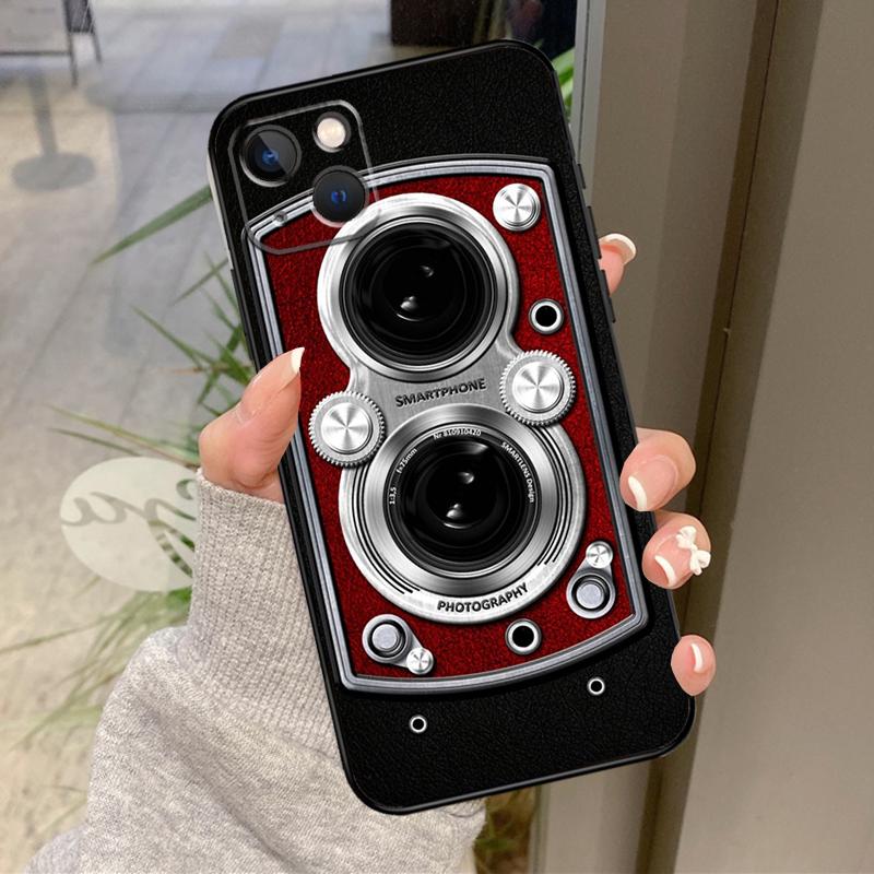Retro Nostalgia Camera Case For iPhone 17 Air 16 15 14 13 11 12 Pro Max Plus 12 13 Mini 16e 17 Pro Max Back Cover