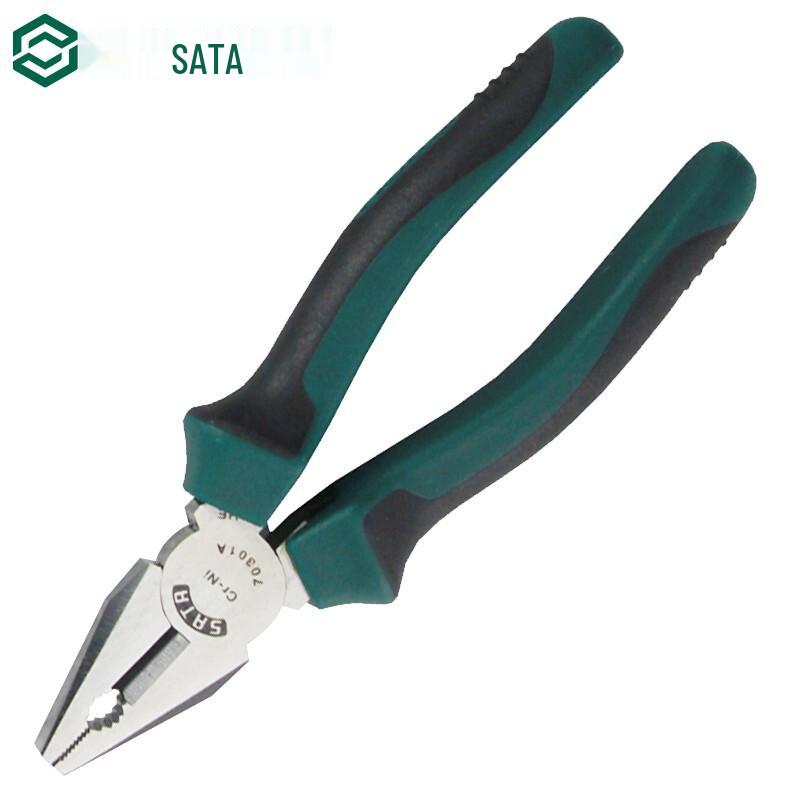 SATA 6-inch Chrome-Nickel Steel Lineman s Pliers
