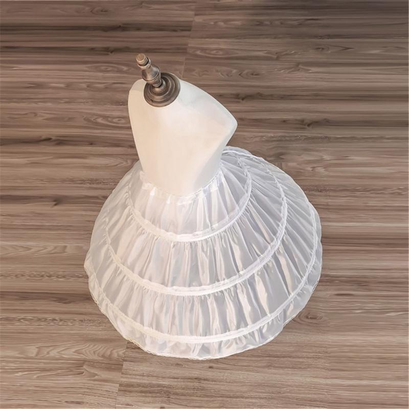 Childrens White Underskirt With Flexible Support Structure Ideal For Formal Event And Performances