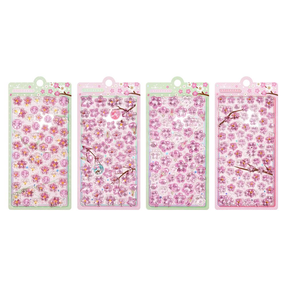 Cherry Blossom Petal Sakura Drop 3D Relief Stickers Scrapbooking DIY Journaling Stationery Diary Decor School Cute Stickers