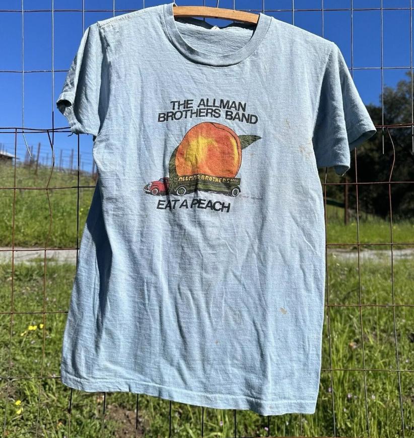 

1970s 70s The Allman Brothers Eat A Peach T-shirt size S-4XL 3XL