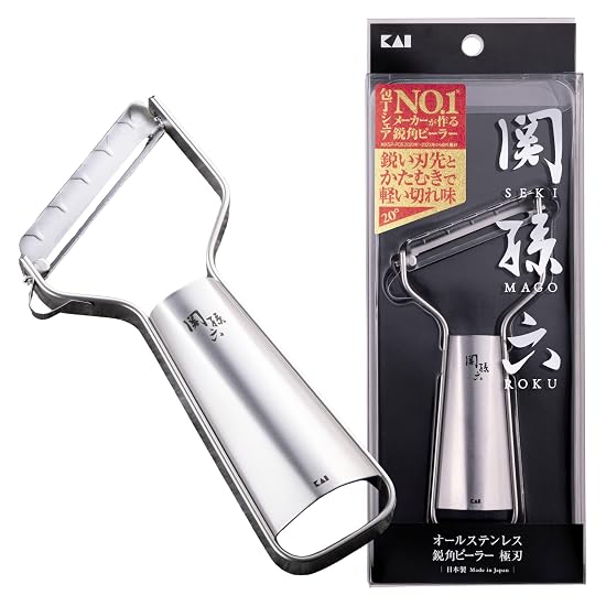 KAI Seki Magoroku Compact Peeler, Made in Japan, DH3341, Black B079Z7RH9L