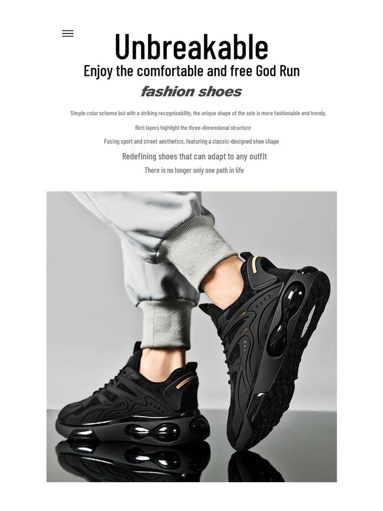 Men's 2025 Non-Slip Shock-Absorbing Running Sneakers - Casual Spring/Summer Youth Style