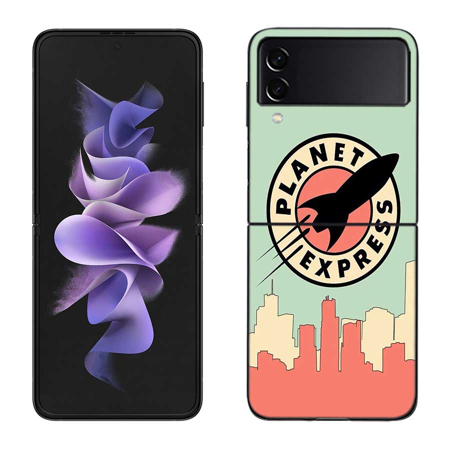 

Кейс Futurama Planet Express для Samsung Z Flip 6 5G Galaxy Z Flip 5 4 3 5G Черный Жесткий Чехол для Мобильного Телефона Роскошный PC Корпус Coque Samsung Z Flip