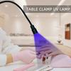 LED 10W Desktop Eyelash Lamp with Pedal Switch, for Eye Lash Extension Nail Glue Curing, Adjustable Light Focusing