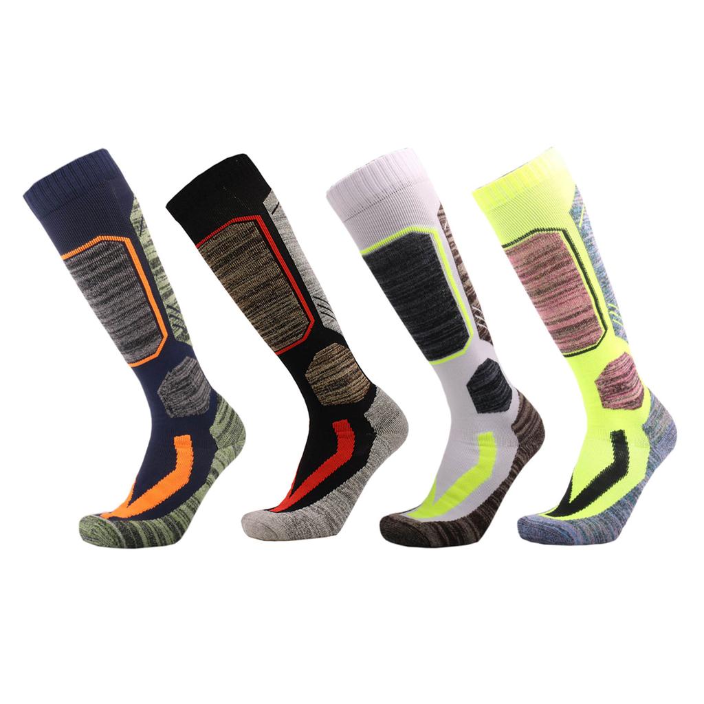 1 Pair Men Women Cotton Ski Socks Cold Weather Socks for Snowboarding Warm Socks