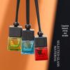 In Stock 8ml Square Car Aromatherapy Bottle - Transparent Glass Pendant Diffuser