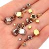 10-60pcs/lot Big Hole Stainless Steel Beads Round Corner Cube Beads Spacer Beads DIY Bracelet Necklace Jewelry Making Supplies