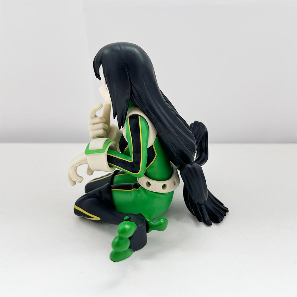 Winter Latest Arrival: 9Cm Asui Tsuyu Seated Pose Pvc Figurine - Age Of Heroes Series Collectible Model, Christmas Kids Plaything