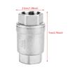 Check Valve,In-line Check Valve 3/4" Female Thread In-line Spring Check Valve Stainless Steel Vertical Valve WOG 1000