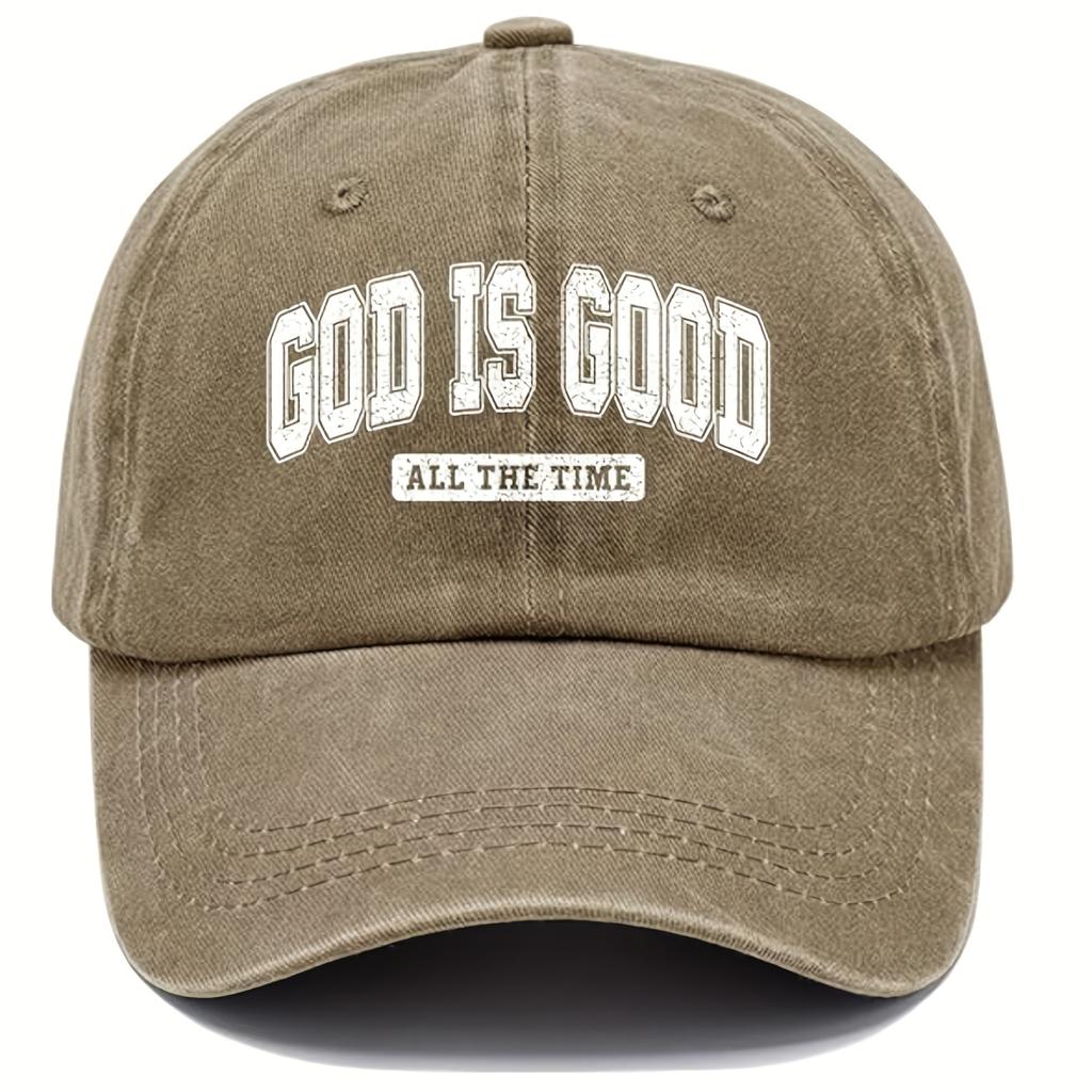 Men and Women“God Is Always Kind”hat Set 4Top-mounted Humorous Adjustable Baseball Cap with Christian Faith Decoration, Lightweight Dad Hat