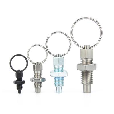 Stainless Steel Spring Retractable Index Plungers Pull Ring Indexing Plunger