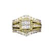 Ring with copper inlay and zirconia, full of diamonds, niche design, versatile and high-end index finger ring