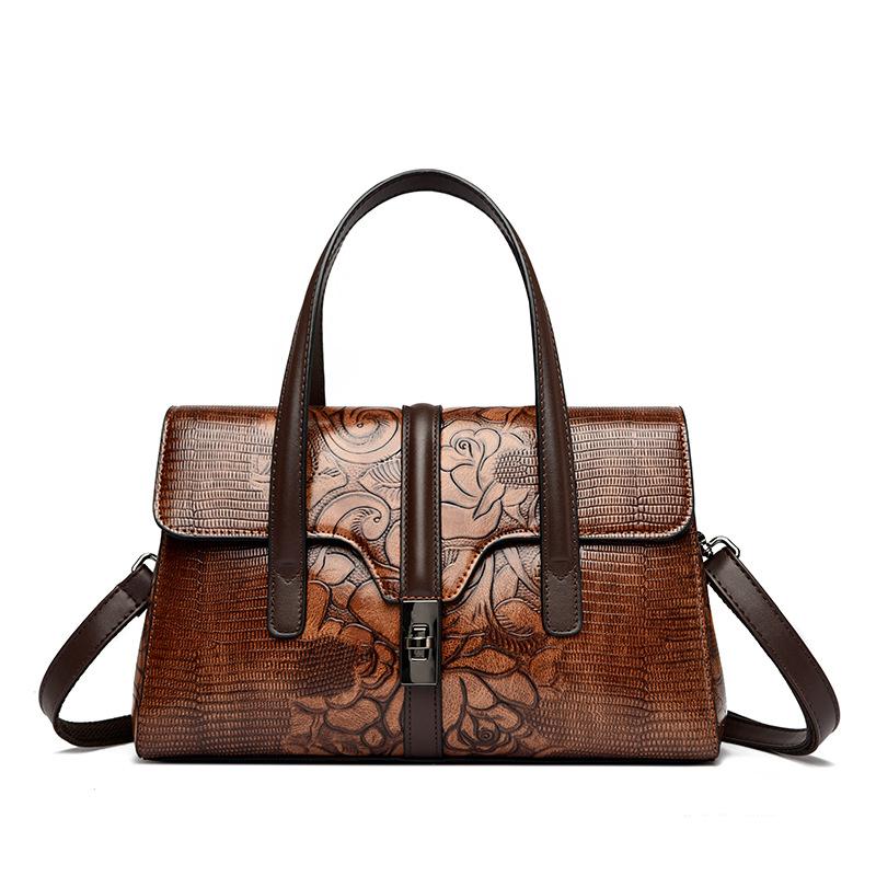 A Large-capacity Fashionable Single-shoulder Crossbody Bag for Middle-aged Women