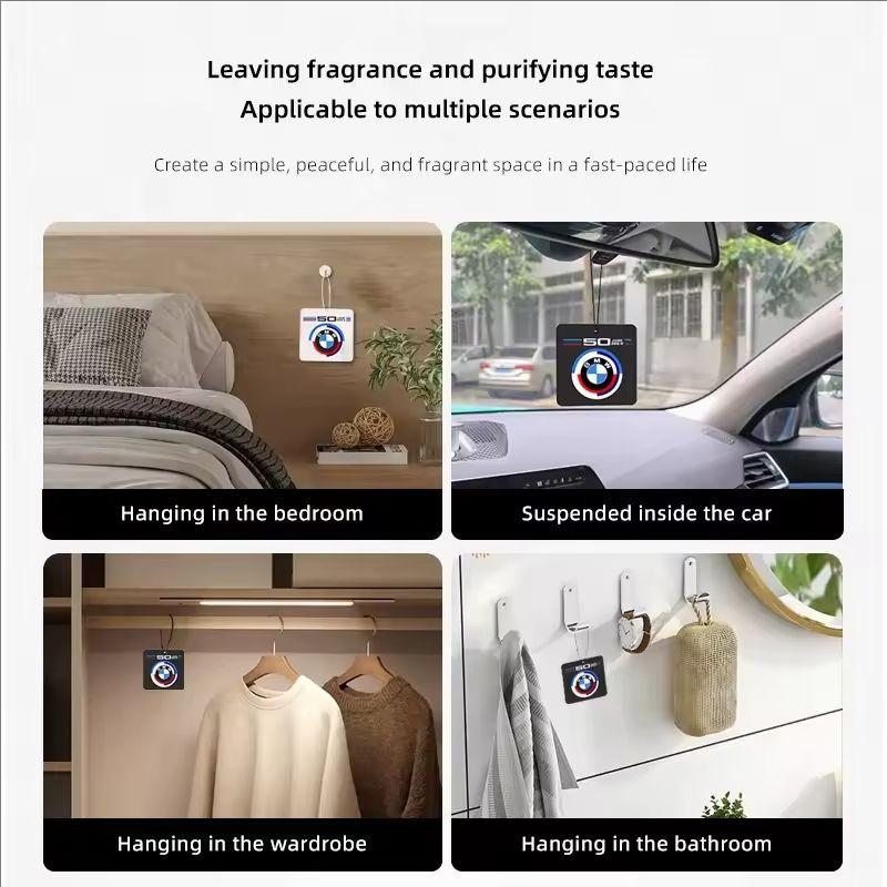 BMW Car Fragrance Sakura Hyacinth Aroma Pendant Sticker For BMW M E46 E90 E60 F30 F10 E39 E36 F20 G30 G20 E87 E92 E91 E30 X3 X5 HV0