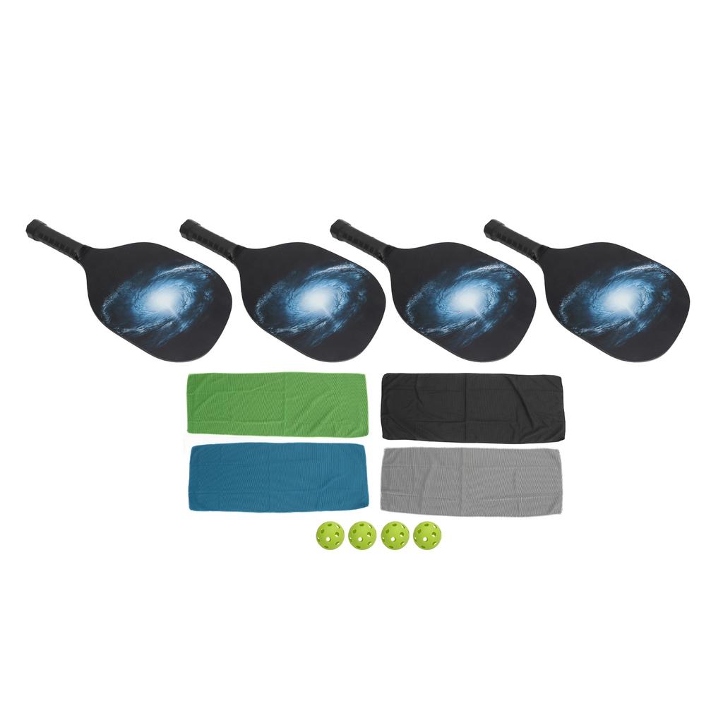 Pickleball Paddles Set Pickleball Set With 4 Pickleball Paddles 4 Balls 4 Towels Storage Bag