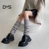 1 Paar Winter-Beinstulpen, warm, japanischer Stil, JK-Beinstulpen, Streifen, dehnbare Passform, strickende Wadensocken, für Party, Sport, Yoga, Tanz