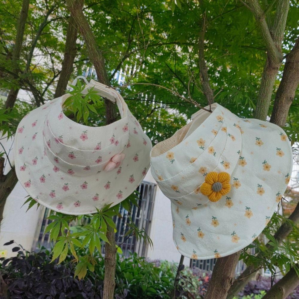 Wide Brim Empty Top Kids Sunhat Korean Style Children's Fisherman Hat Baby Sun Shading Hat Baby