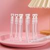 12-Piece Heart-Shaped Mini Bubble Wands for Weddings & Festivals with Free Shipping