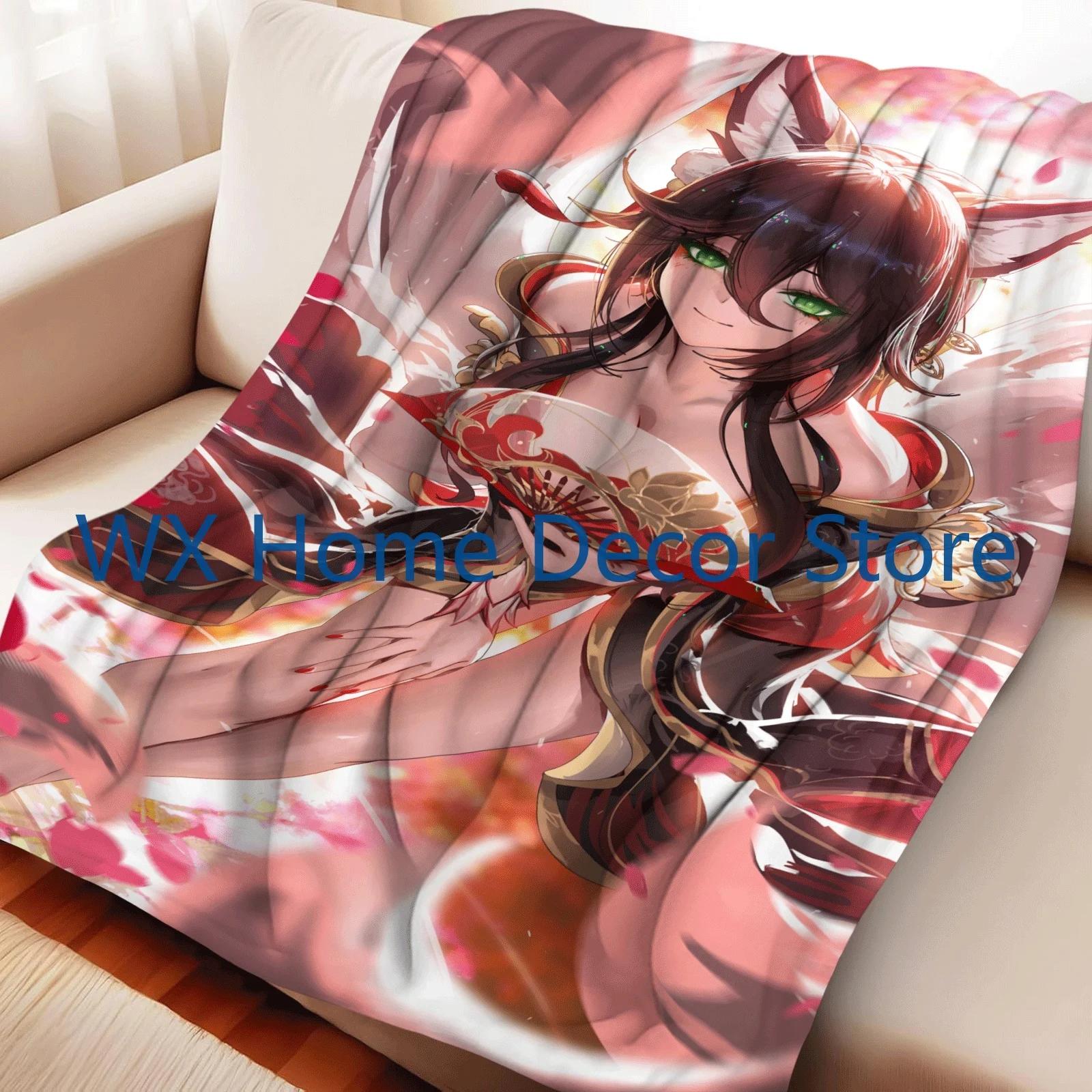 Honkai Star Rail Tingyun Flannel Throw Blanket Soft Cozy for Naps  Movie Nights  Essential Home Textile 75X95CM