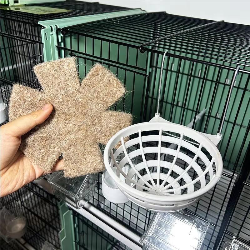 Warm Fiber Canary Bird Nest Hanging Breeding Hatching Bowl Small Bird Cage Bed Toy for Canaries Finches Parakeets