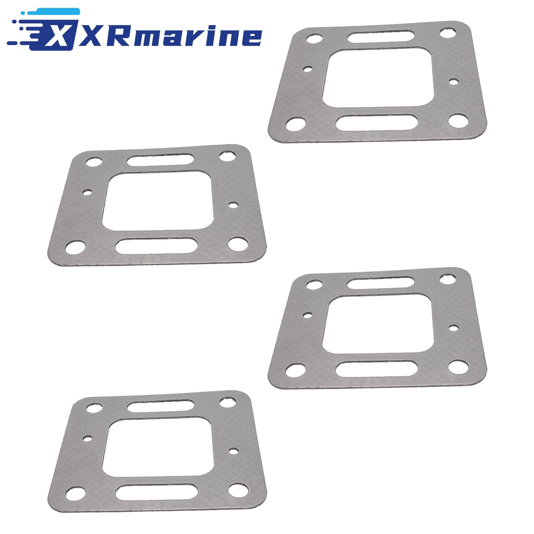 

4 Pcs Exhaust Manifold Elbow Gasket 27-863724 for MerCruiser 175 -898 HP Stern Drive 4.3 5.0 5.7 7.4 L Alpha Bravo 27-41813 4 pcs 863724