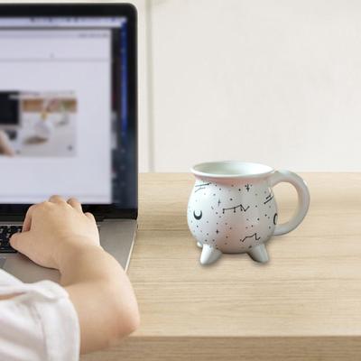 Kessel Kaffeetasse Sternbild Teetasse 350ml Einzigartige Keramiktasse Halloween Hexen Geschenke für Freunde