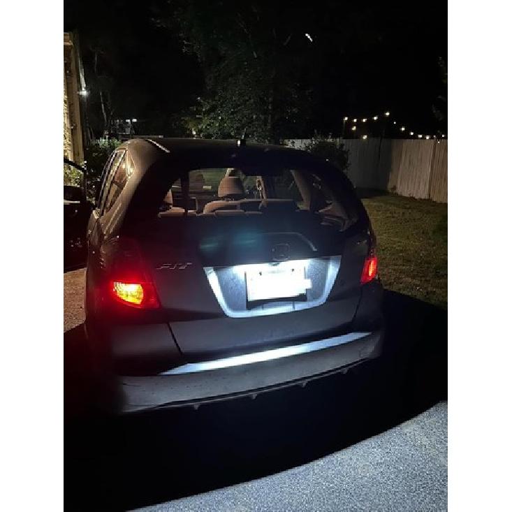 2Pcs LED License Plate Light Lamp Assembly for Jazz Crosstour HONDA Jazz