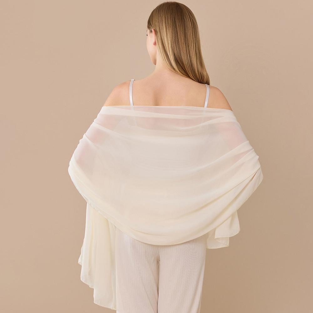 

Chiffon Chiffon Shawl Lightweight Fabric Evening Shawl Elegant Bridesmaid Shawl Wedding Ceremony
