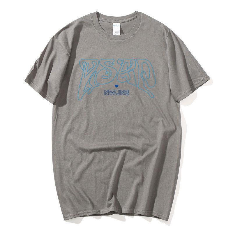 Kpop Combination Girl Group Peripheral Harajuku Print Fashion Men'S And Women'S T-Shirts Top Short Sleeves