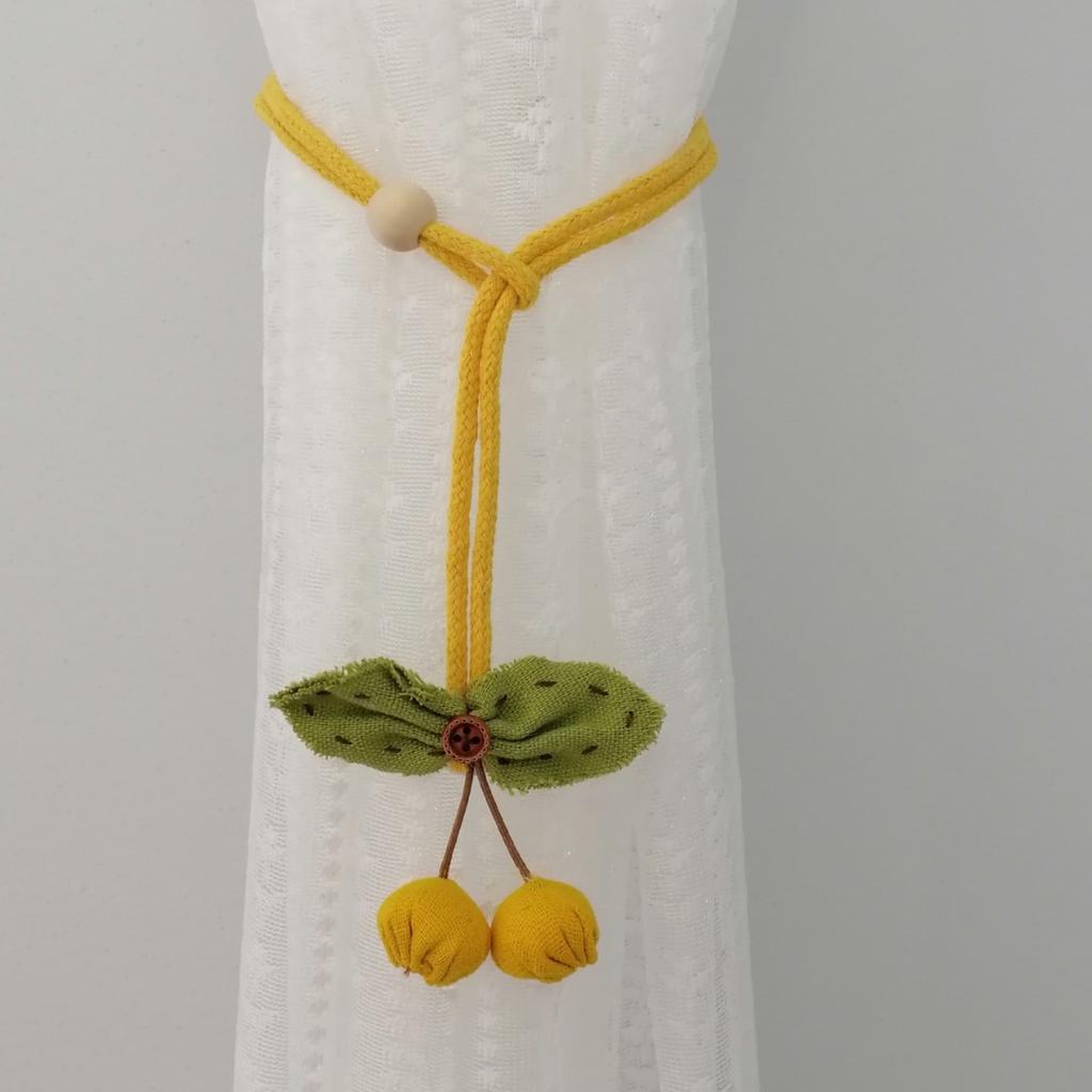 Pumpkin String Pendants, Curtain Ties, Gauze Ties, Fabric Cartoon, Adjustable Hemp Ropes, Cute Accents, Modern