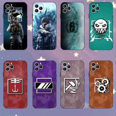 Rainbow-Six Siege telefontok iPhone 16,15,14,13,12,11,Mini,Pro,SE,MAX készülékekhez Fehér Matt Ütésálló tok