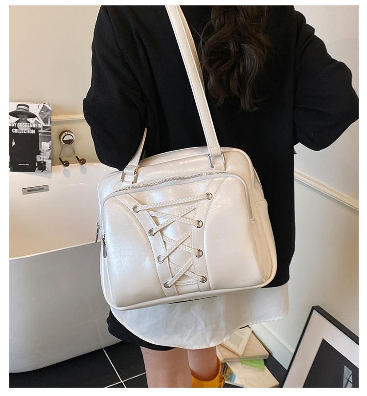 Backpack Women's Large Capacity 2025 New Casual Retro Portable Student School Bag Premium Fashion Travel Backpack