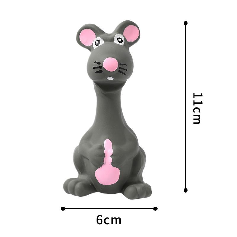 

Pet voice toy latex gray mouse grinding teeth cleaning dog toy latex voice toy