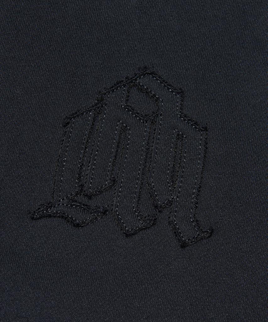 Nomanual Overlay Logo Hooded Zip-Up - Black