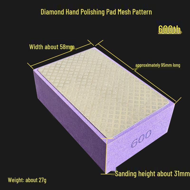 Diamond Hand Polishing Pad: Handheld Grinder & Tile Edger Whetstone 