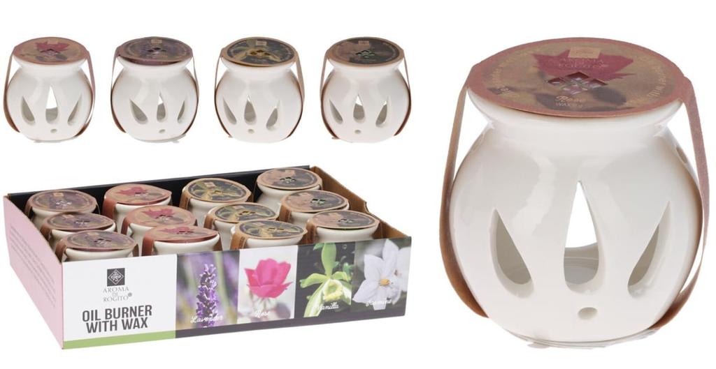 Ceramic Decorative Fireplace with Scented Wax