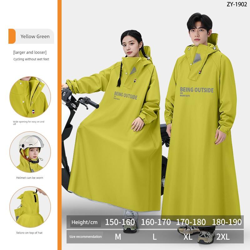 Electric Vehicle Raincoat for Adults, Long Full-Body Raincoat for Heavy Rain, 2026 New Model, Women's Single-Person Full-Body Rain Poncho for Riding